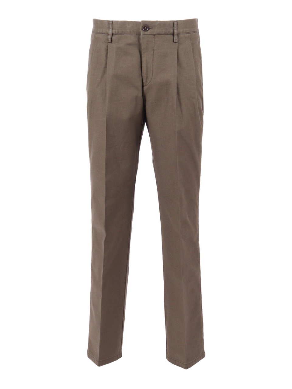 Aspesi Tailored Matte Straight Leg Straight-Leg Pants Grijs
