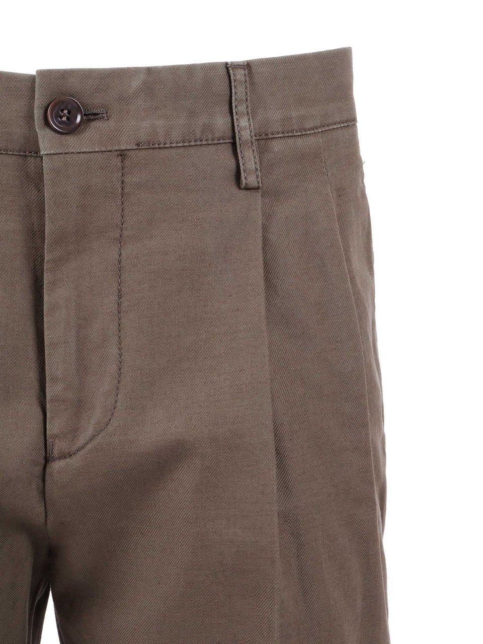 Aspesi Tailored Matte Straight Leg Straight-Leg Pants Grijs