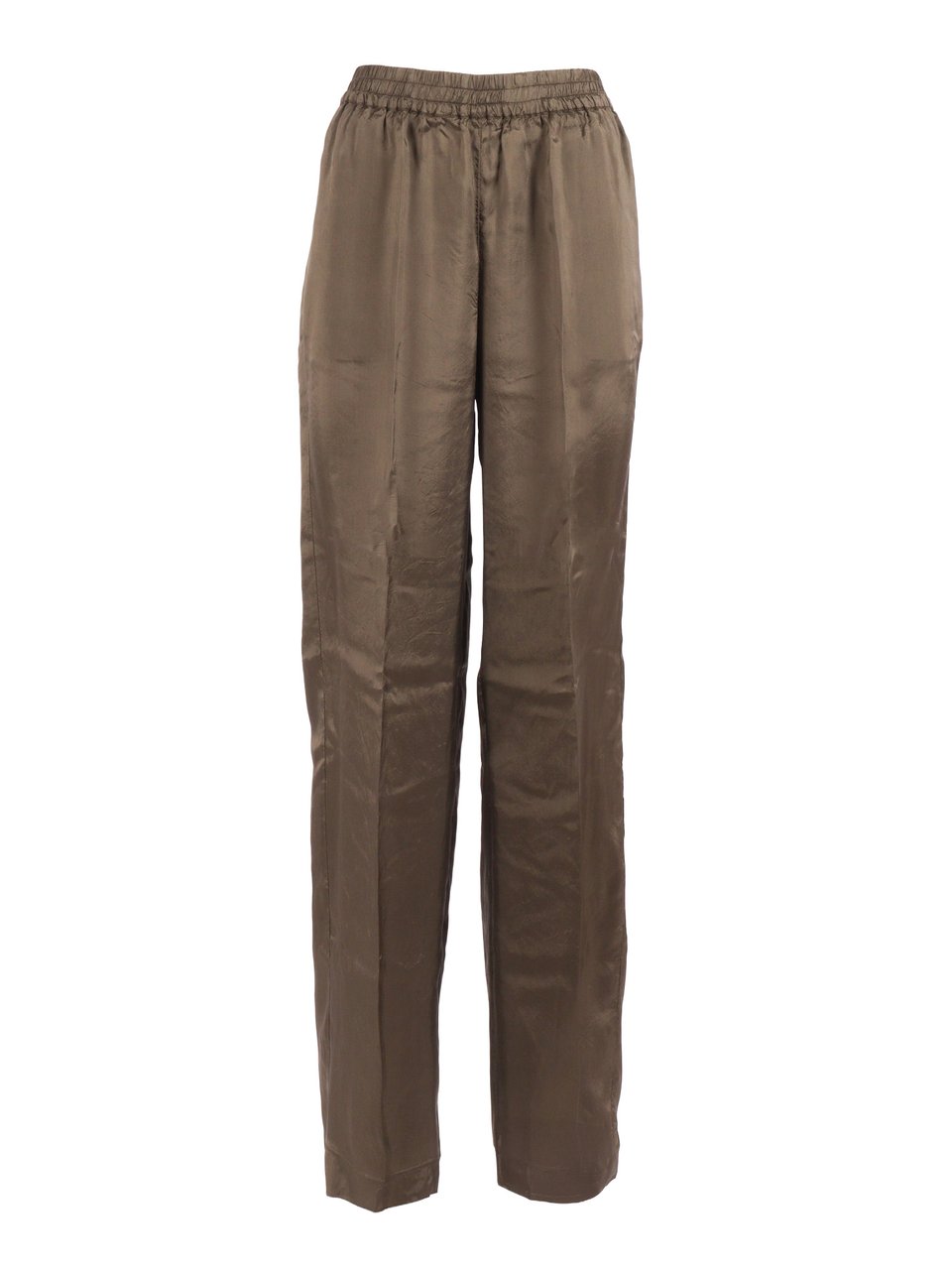 Aspesi Relaxed Long Minimalist Straight-Leg Pants Grijs