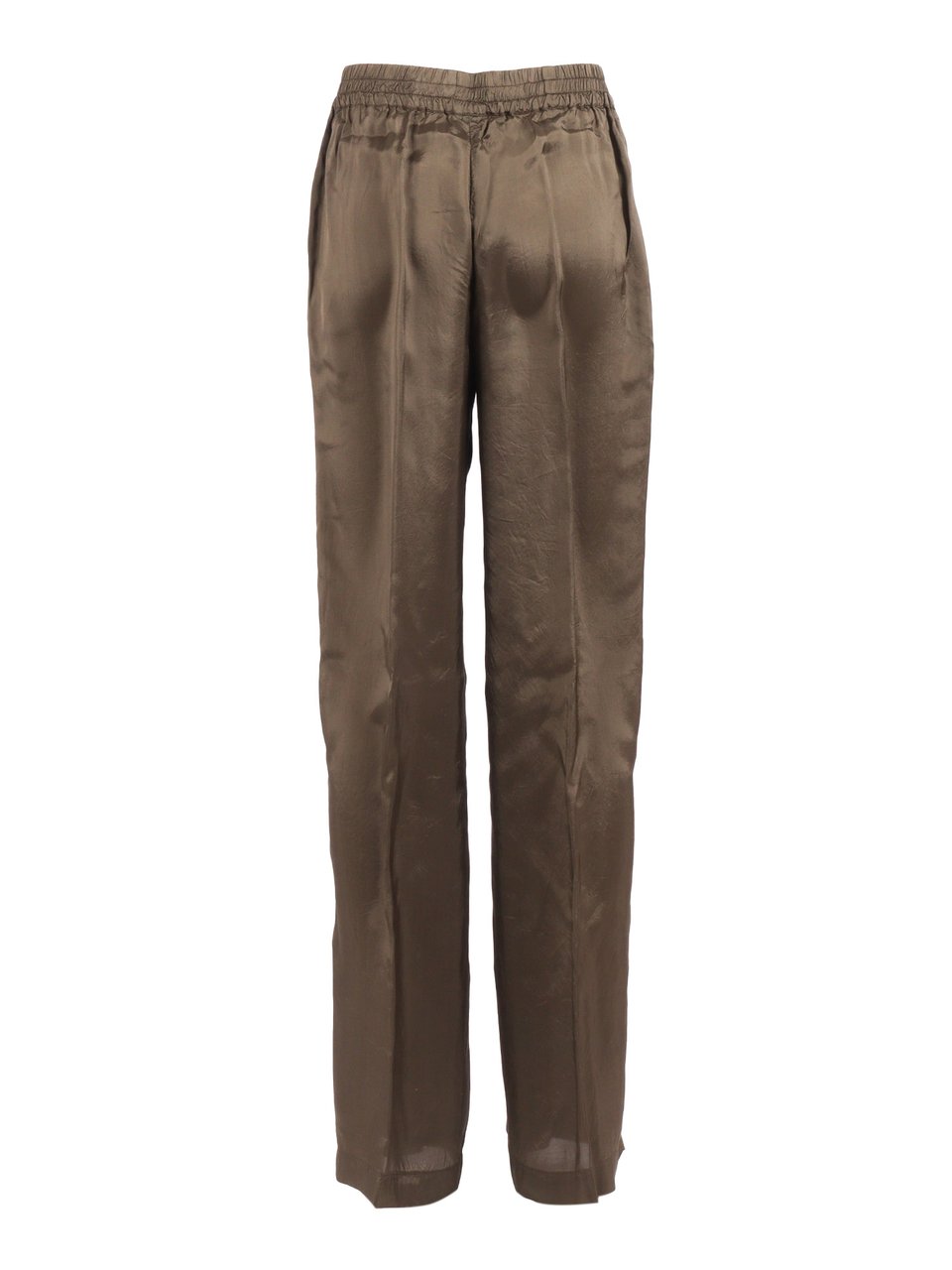 Aspesi Relaxed Long Minimalist Straight-Leg Pants Grijs