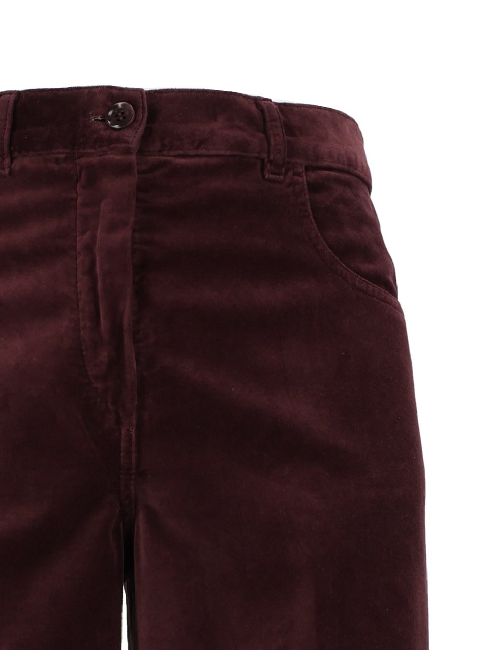 Aspesi High Waisted Textured Straight-Leg Pants Zwart