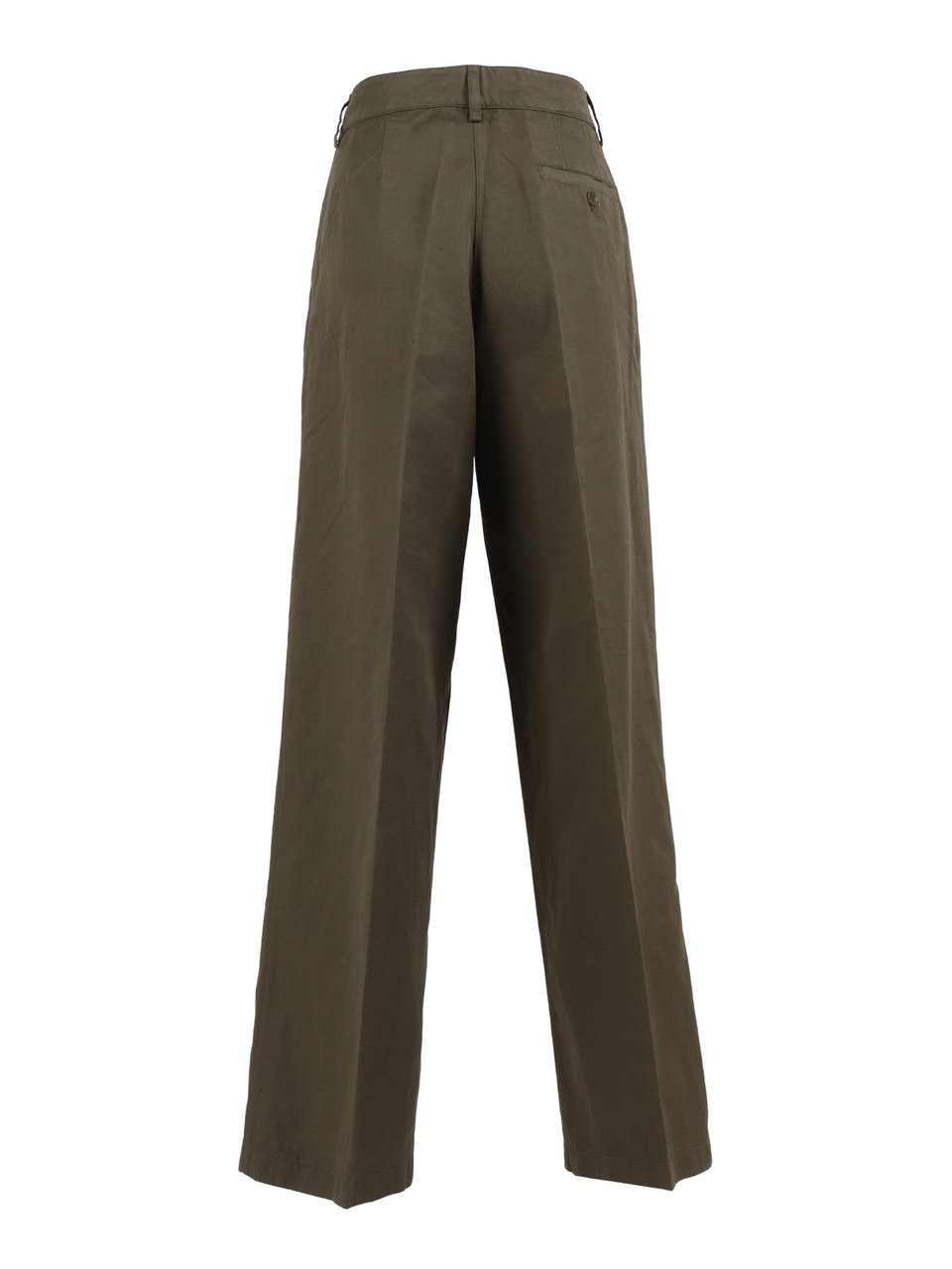 Aspesi High Waisted Straight-Leg Pants Zwart