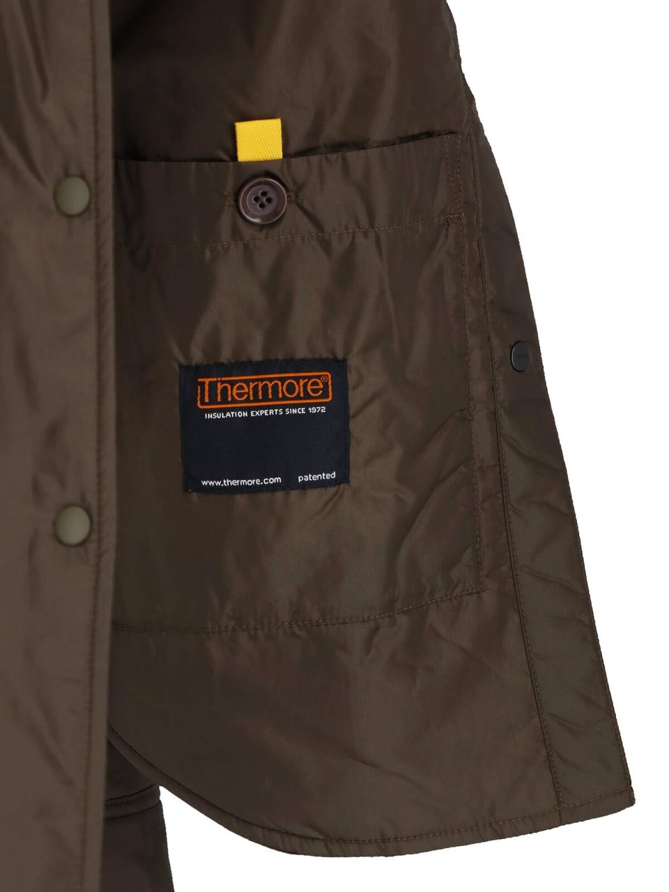 Aspesi Technical Fabric Long-Sleeved Shirt With Classic Collar Groen