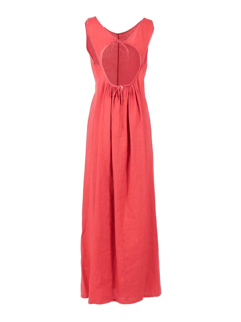 Aspesi Sleeveless Back Cutout Maxi Dress Rood
