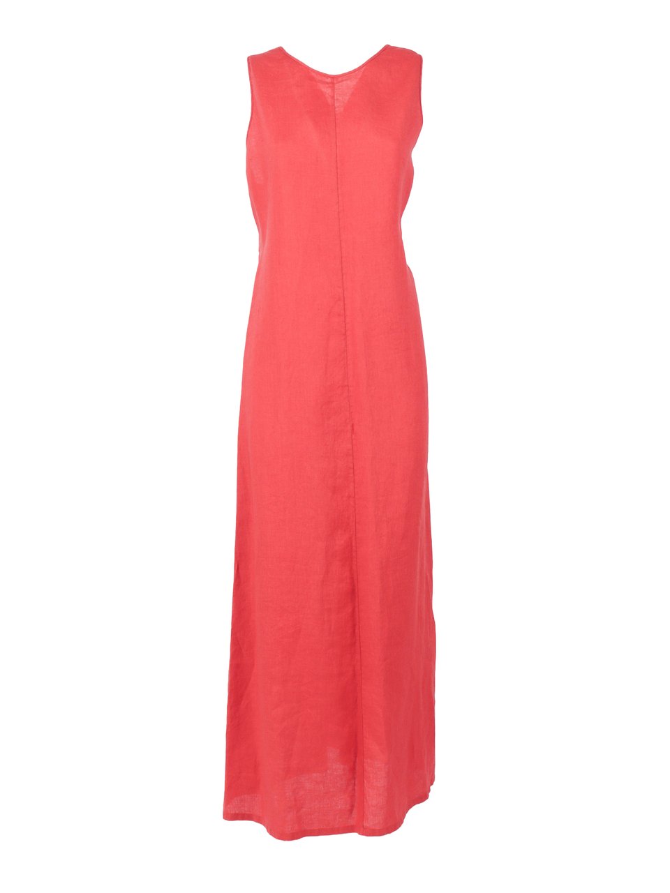 Aspesi Sleeveless Back Cutout Maxi Dress Rood