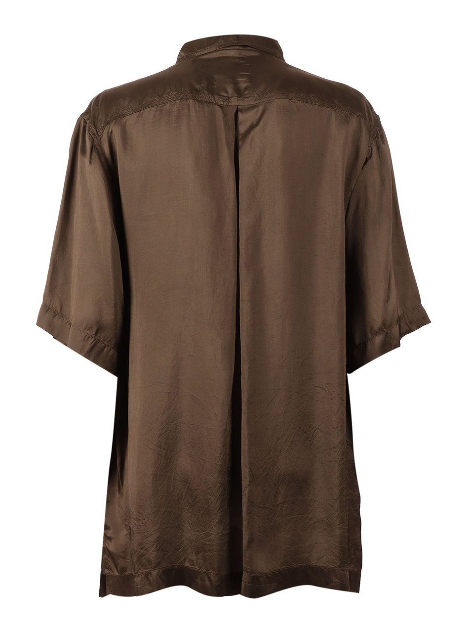 Aspesi Short Sleeve Classic Collar Casual Shirt Zwart