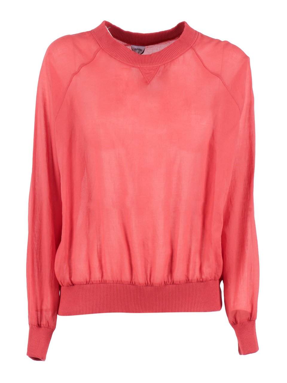 Aspesi Long Sleeve Gathered Waist Top Rood