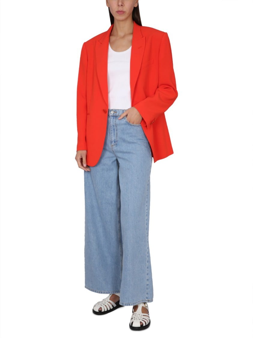 Aspesi Single-Breasted Blazer Oranje