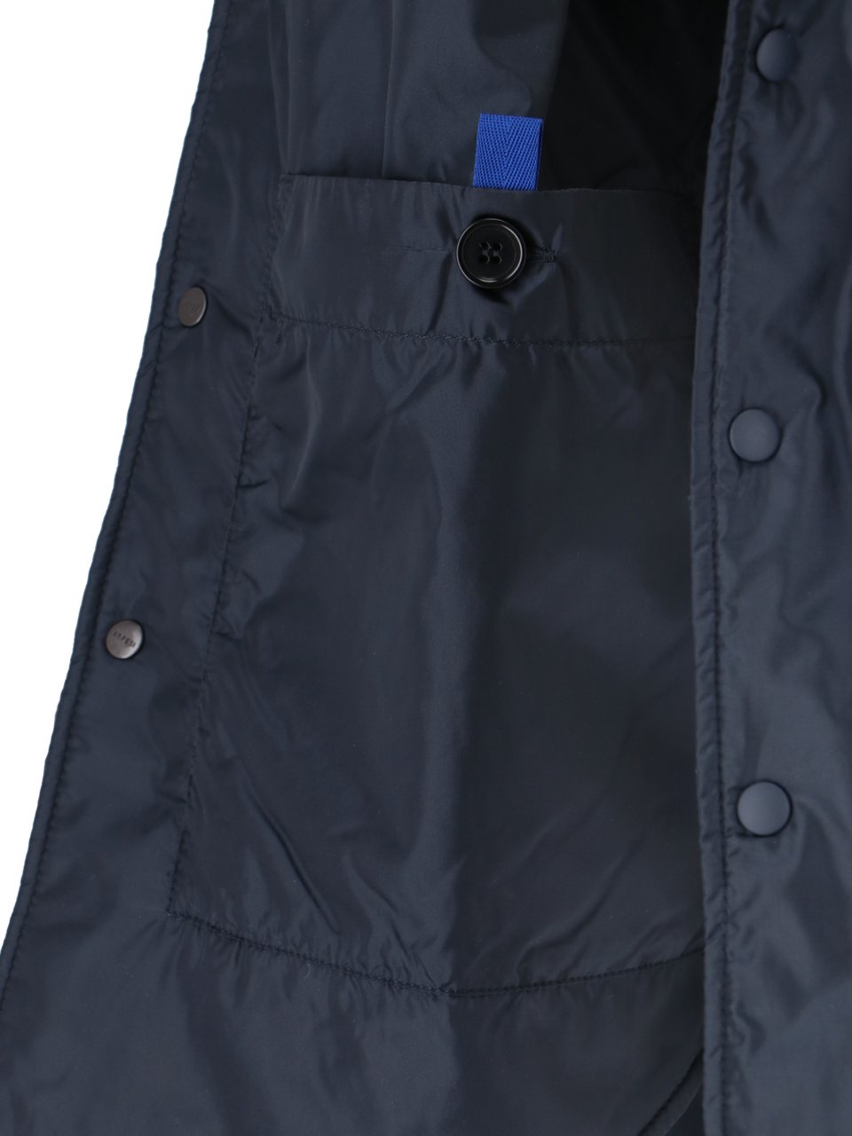 Aspesi Navy Blue 13 Nylon Casual Shirt Blauw