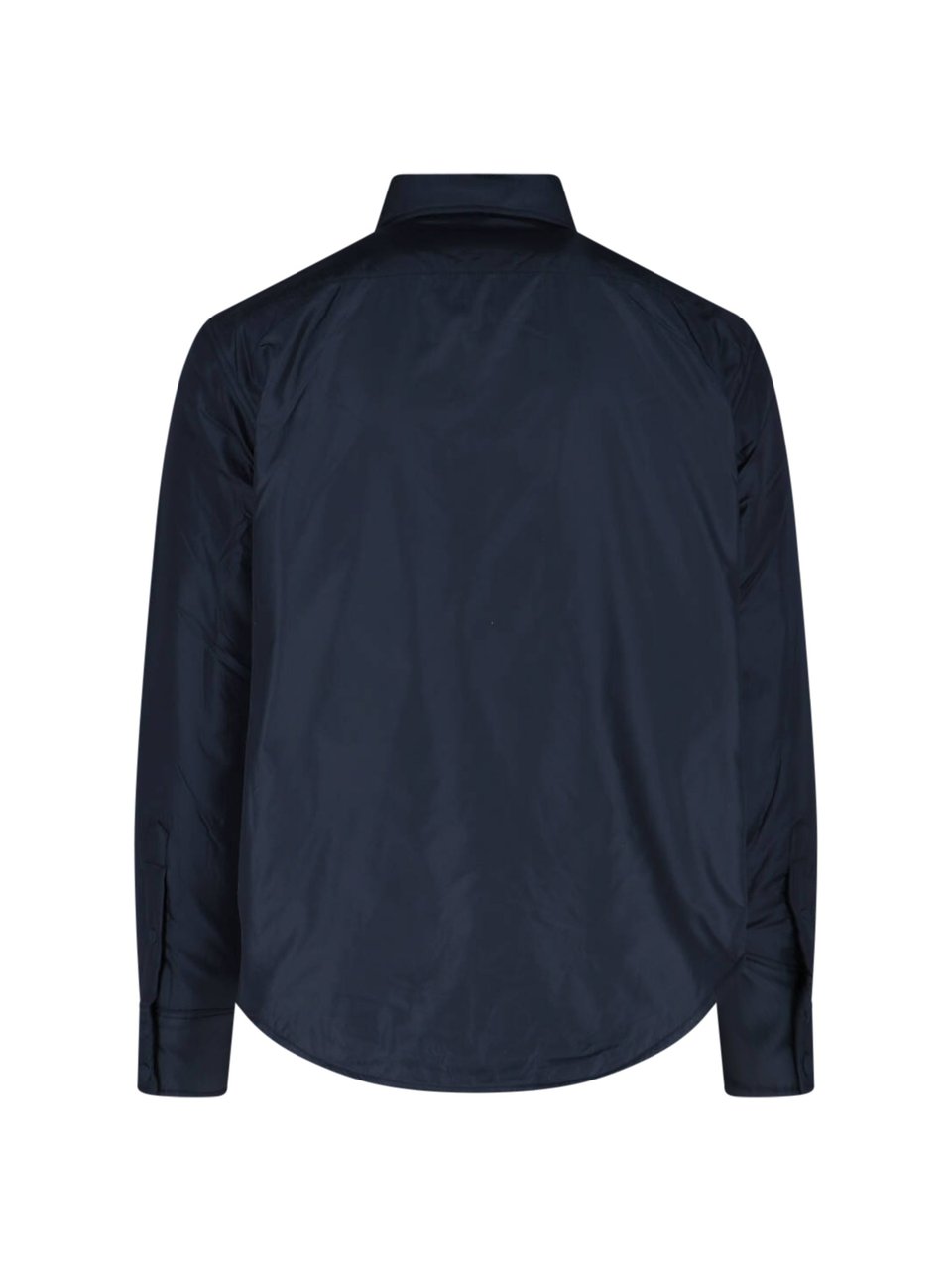Aspesi Navy Blue 13 Nylon Casual Shirt Blauw
