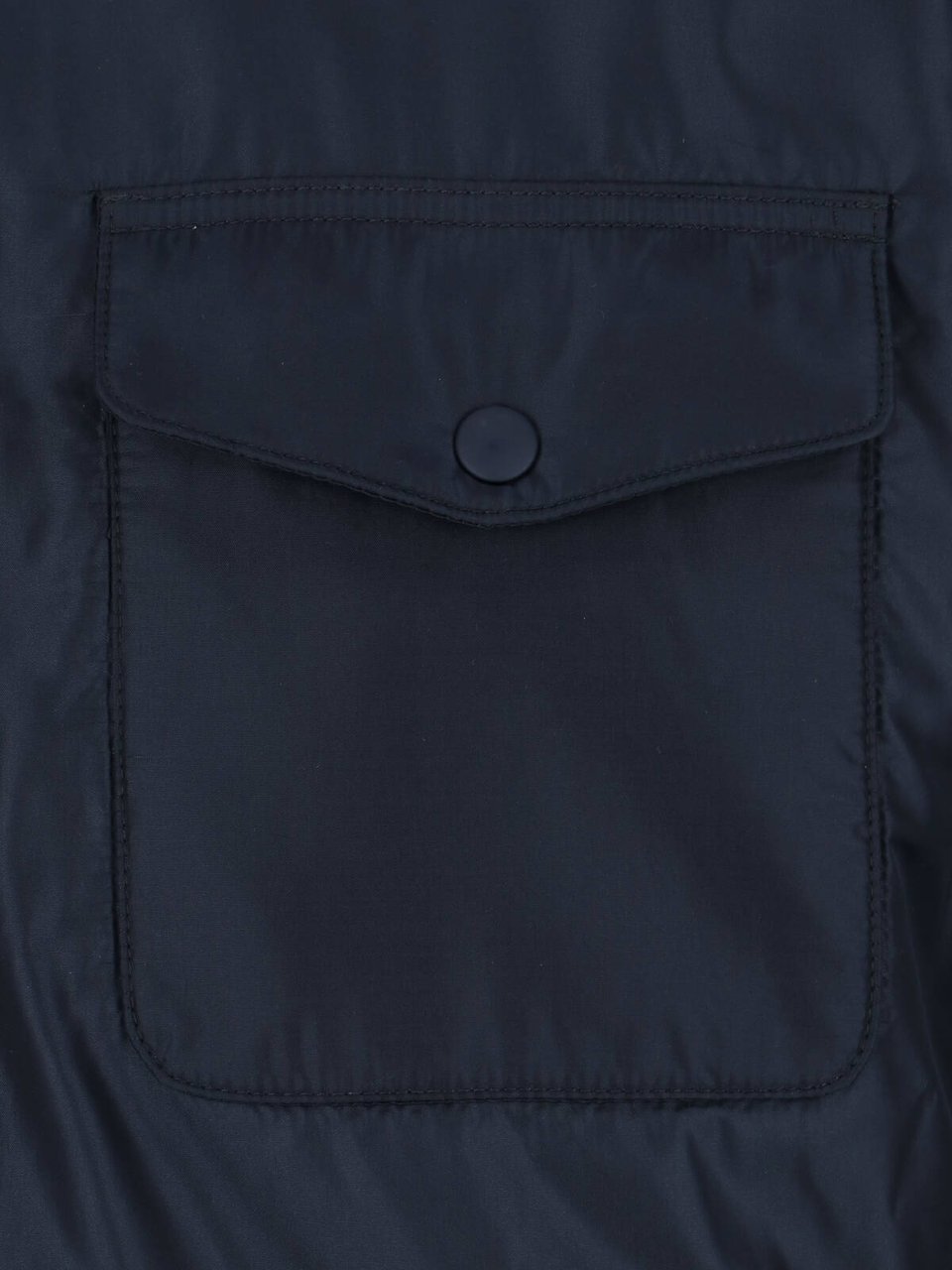 Aspesi Navy Blue 13 Nylon Casual Shirt Blauw