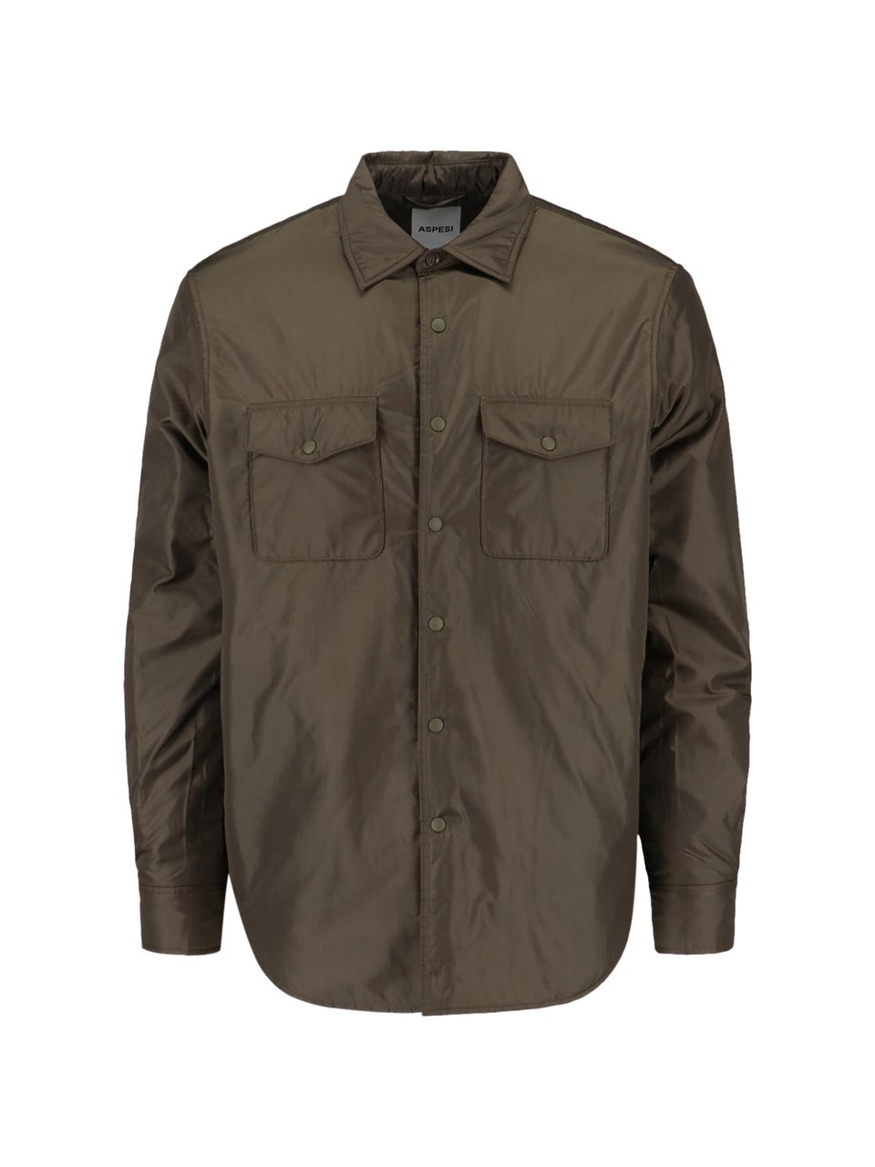 Aspesi Green Nylon Shirt Jacket Groen