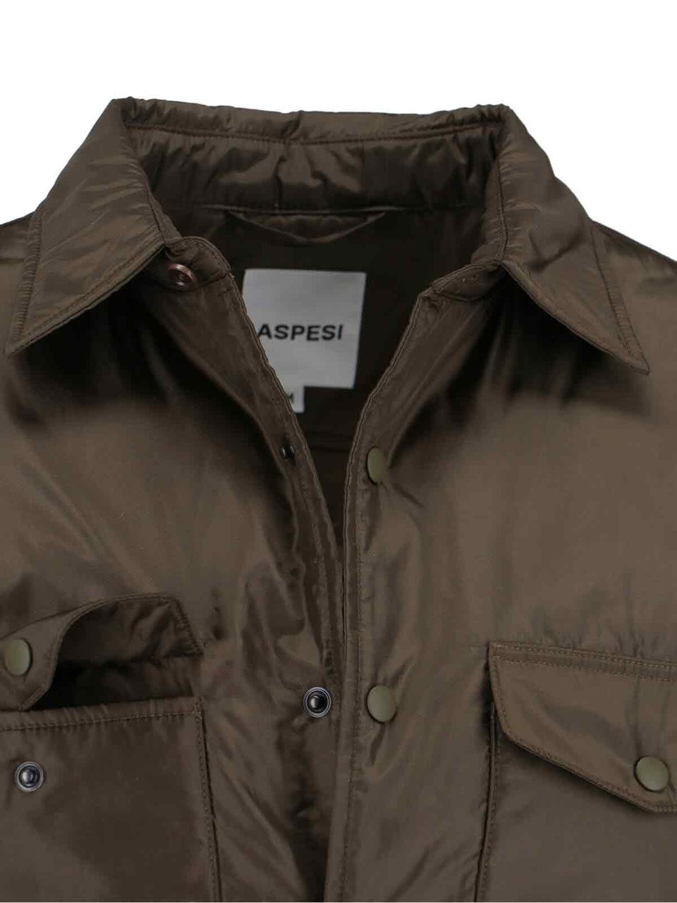 Aspesi Green Nylon Shirt Jacket Groen