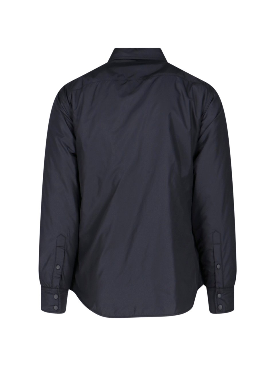 Aspesi Black Nylon Shirt Jacket Zwart