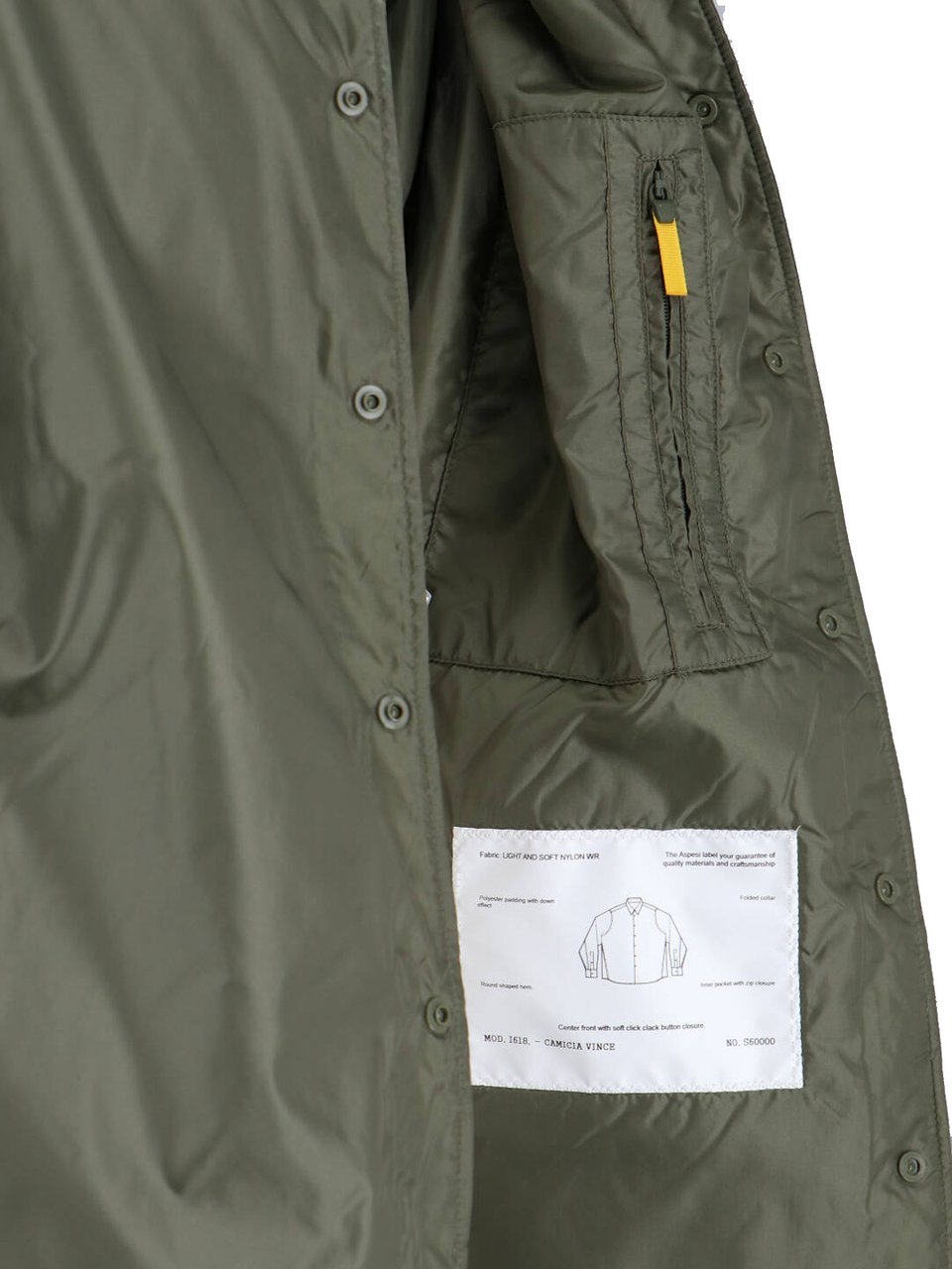 Aspesi Classic Green Button-Down Shirt with Appeal Groen