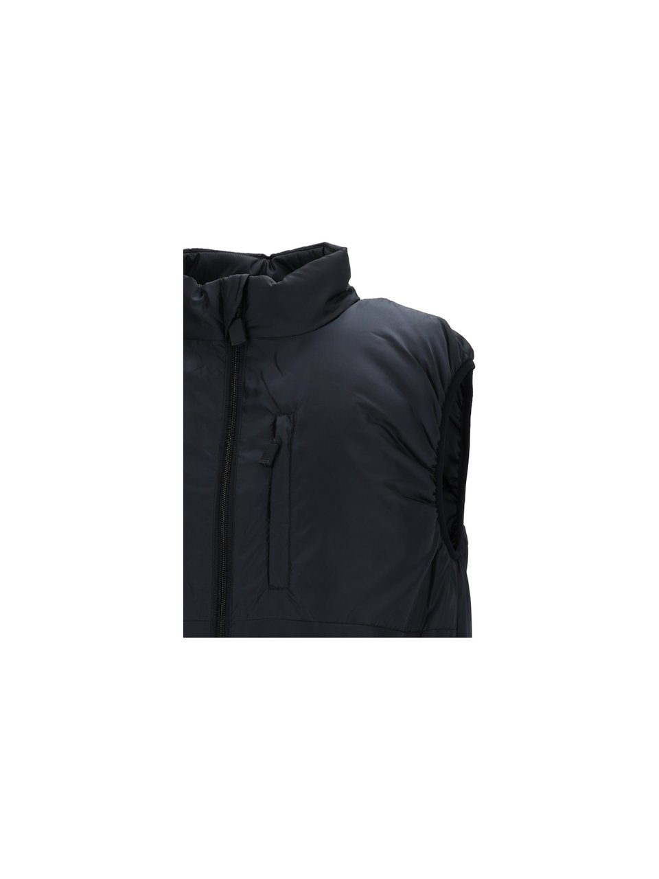 Aspesi Jil Sleeveless Padded Zipper Vest Grijs