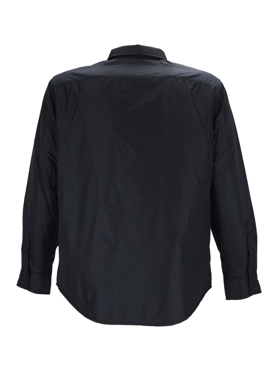 Aspesi Black 13 Piu Nylon Shirt Zwart