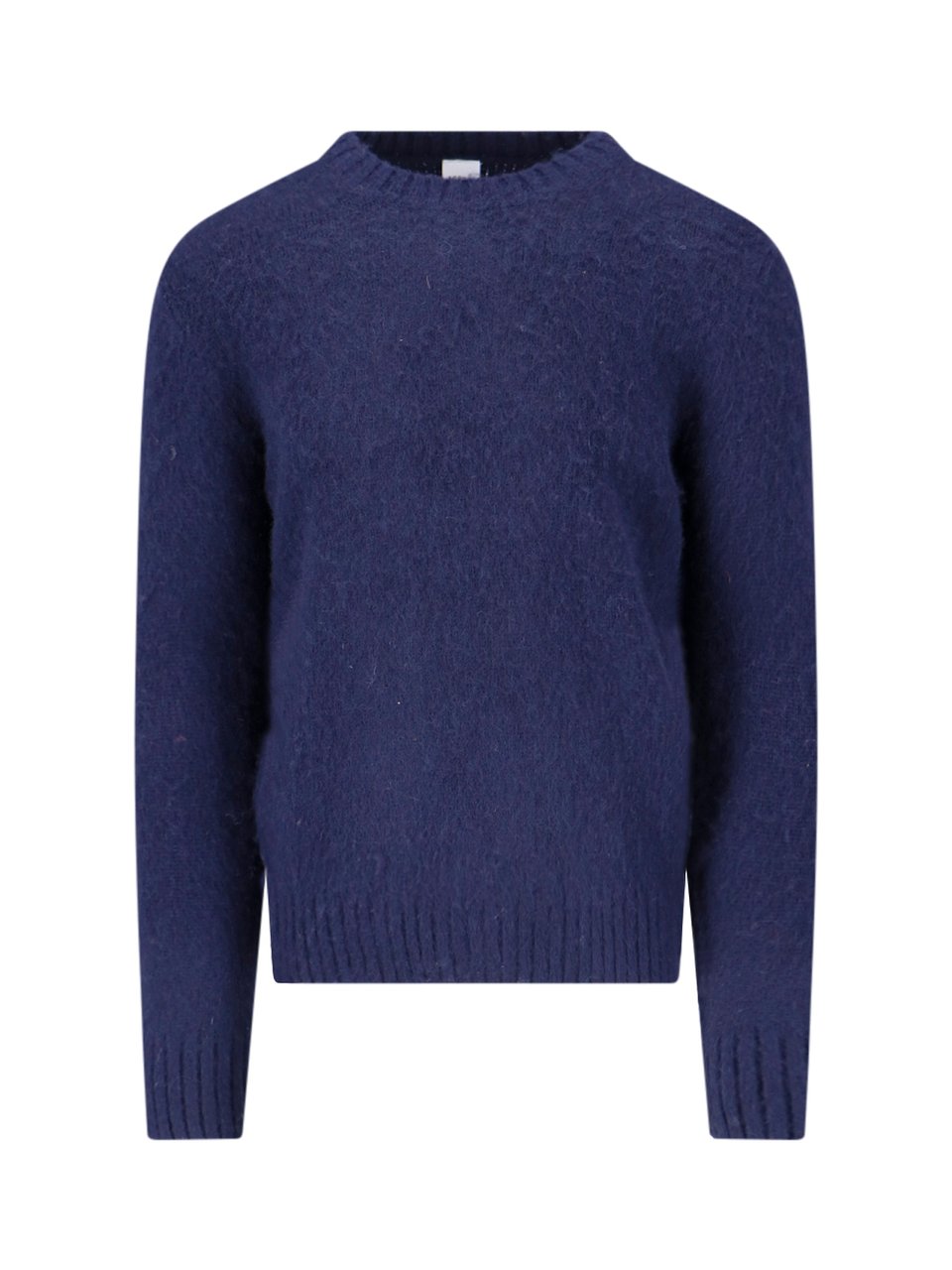 Aspesi Navy Blue M183 Shetland Wool Sweater Blauw