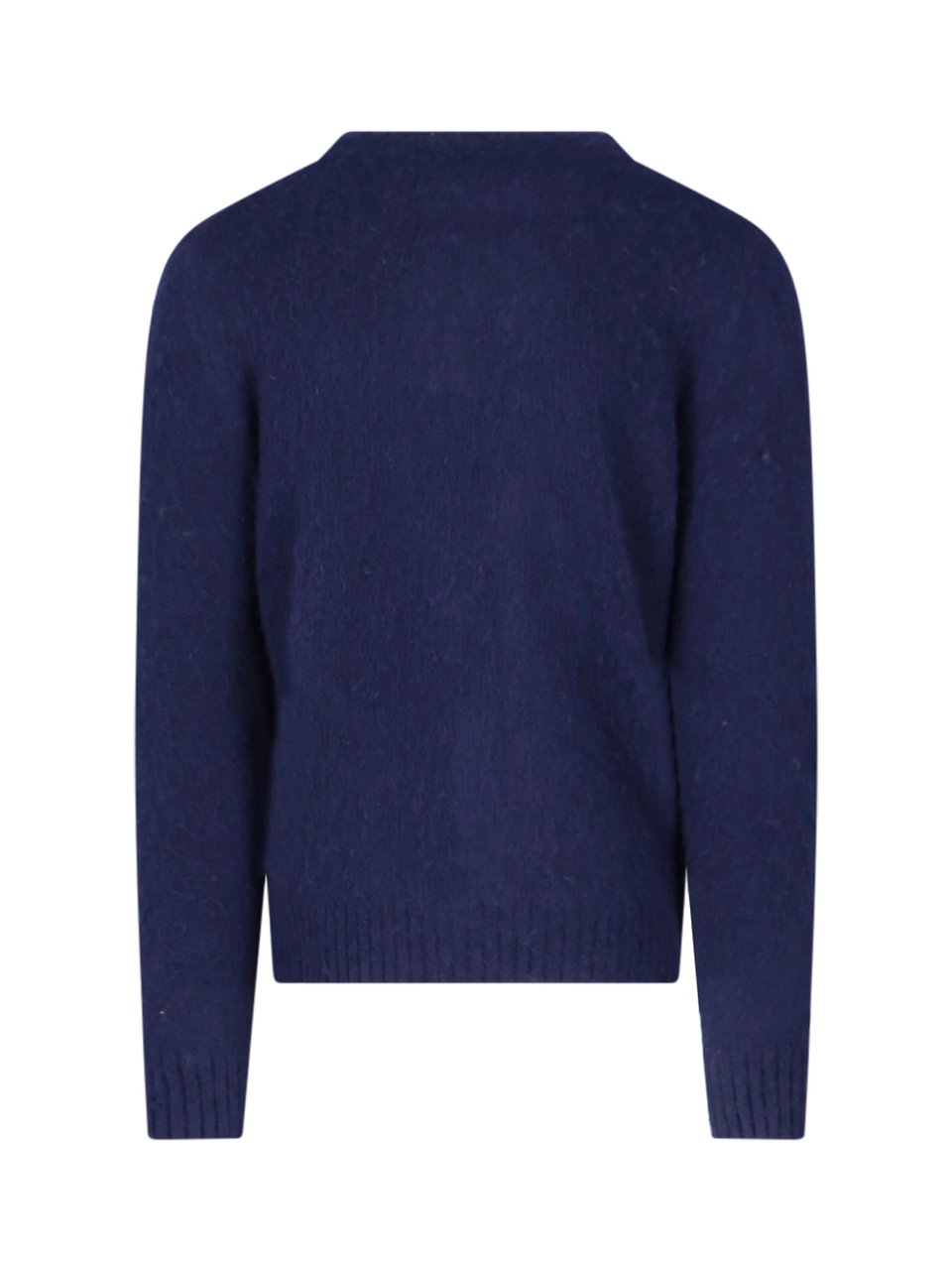 Aspesi Navy Blue M183 Shetland Wool Sweater Blauw