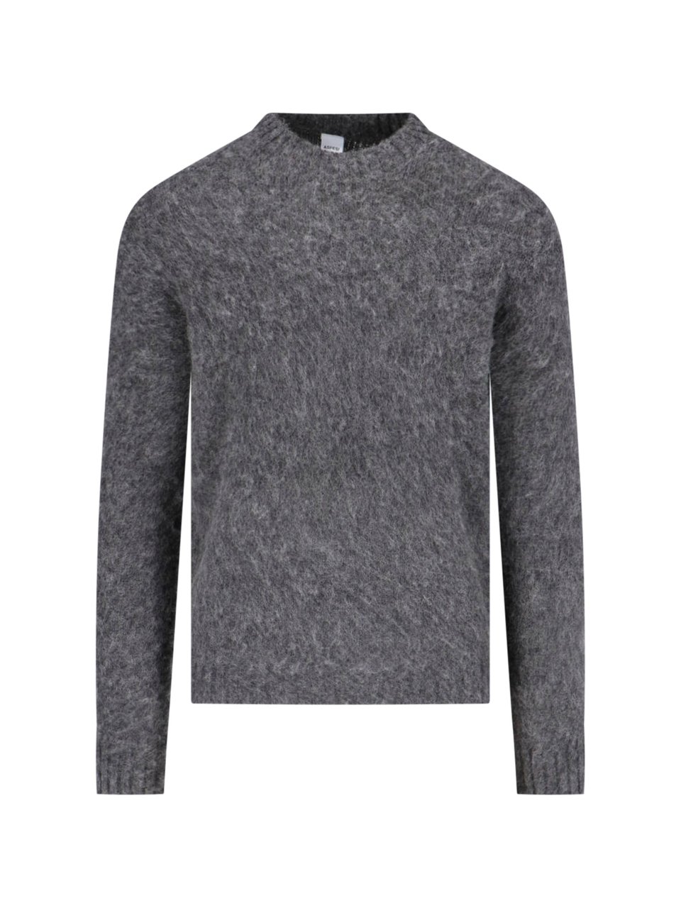 Aspesi Grey M183 Shetland Wool Sweater Grijs