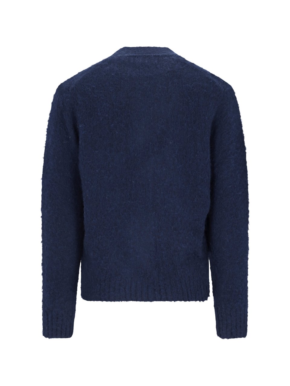 Aspesi Blue V-Neck Wool Cardigan Blauw