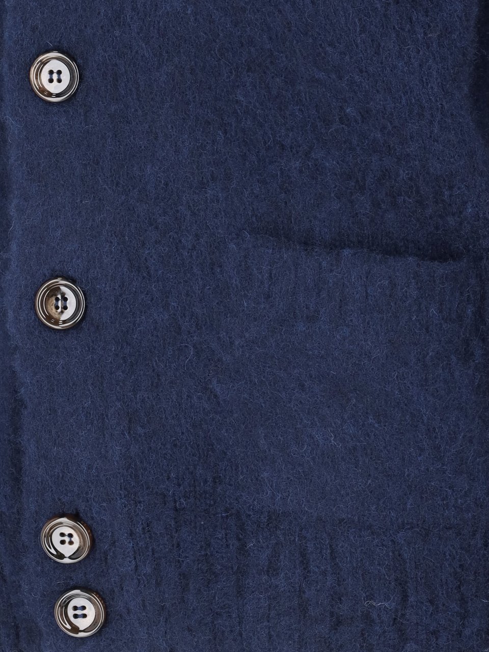 Aspesi Blue V-Neck Wool Cardigan Blauw