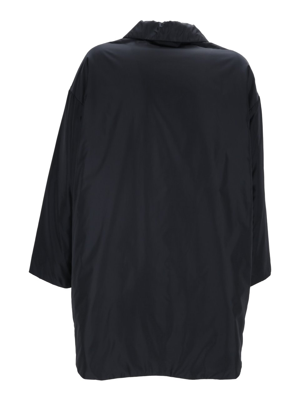 Aspesi Teena Black Classic Collar Coat Zwart