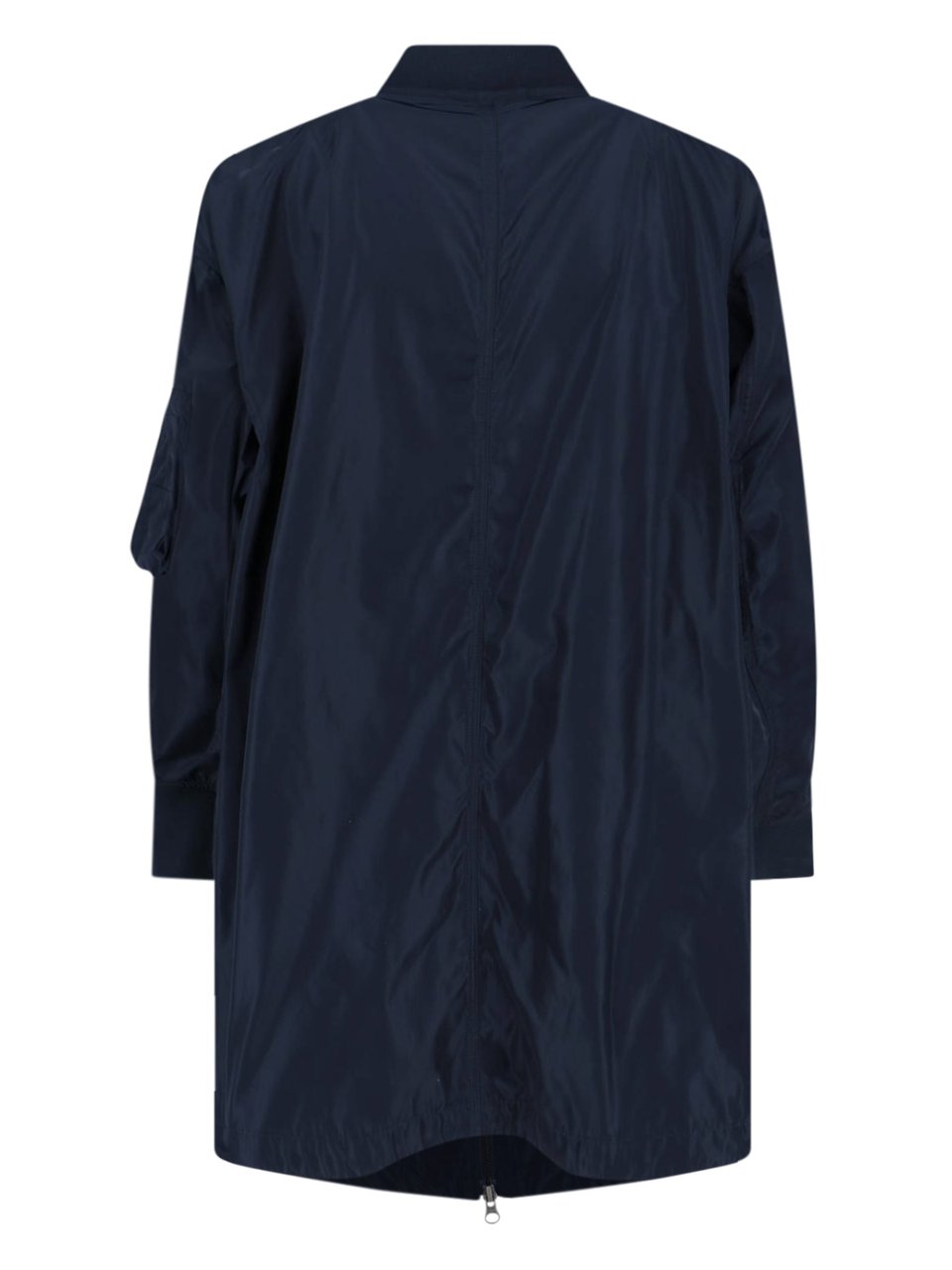 Aspesi Technical Zip-Up Coat – Navy Blue Blauw