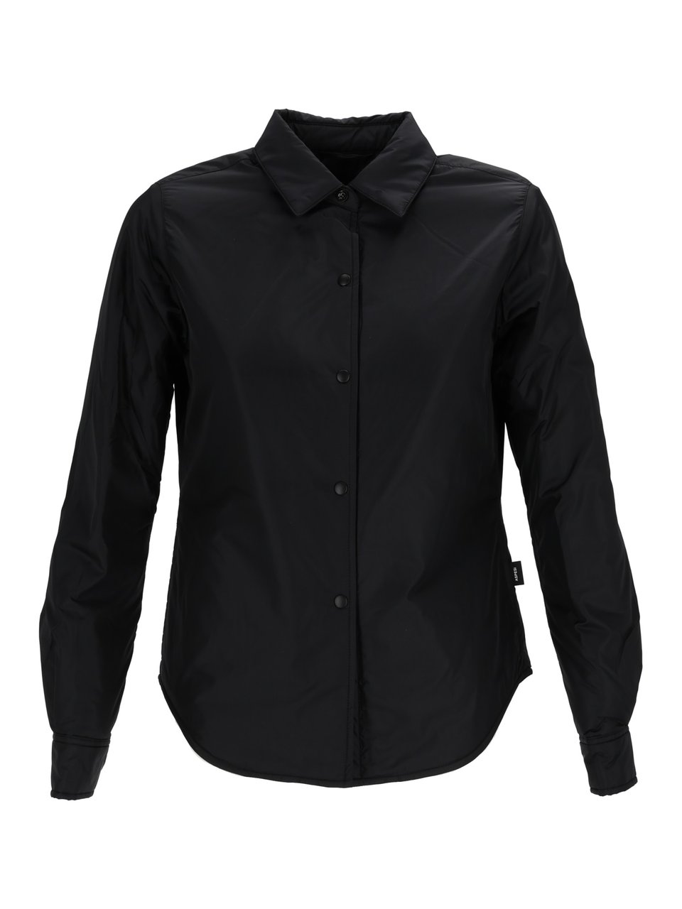 Aspesi Glue Long Sleeve Nylon Shirt Zwart