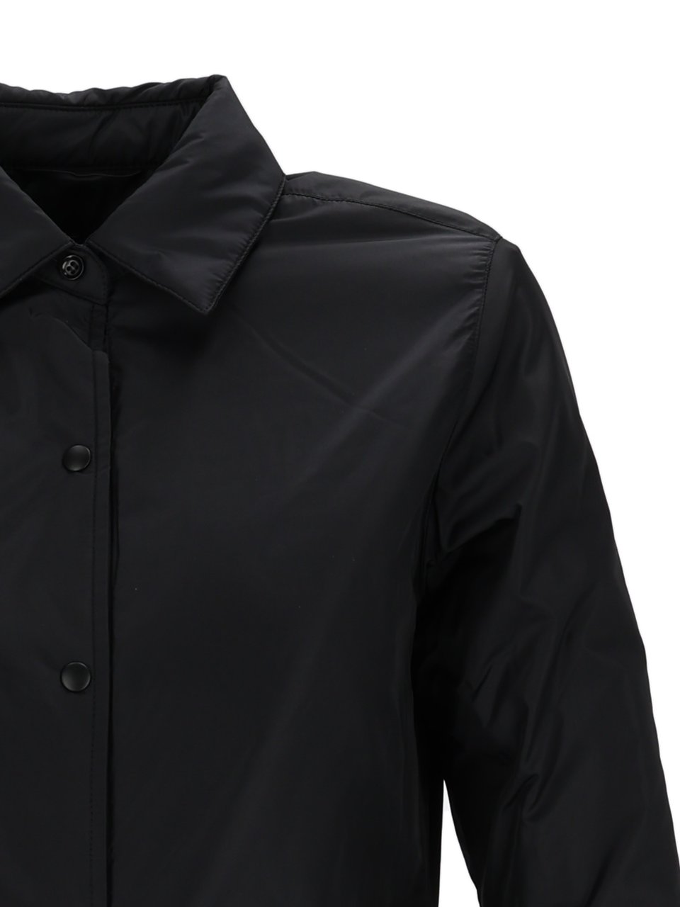 Aspesi Glue Long Sleeve Nylon Shirt Zwart