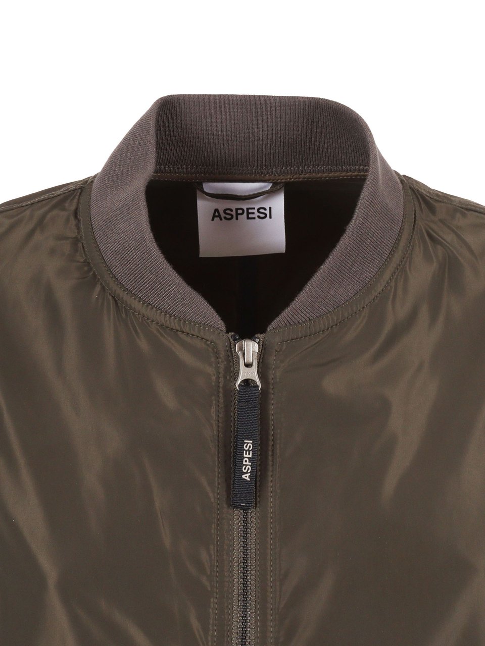 Aspesi Boxy Brown Ribbed Jacket Zwart
