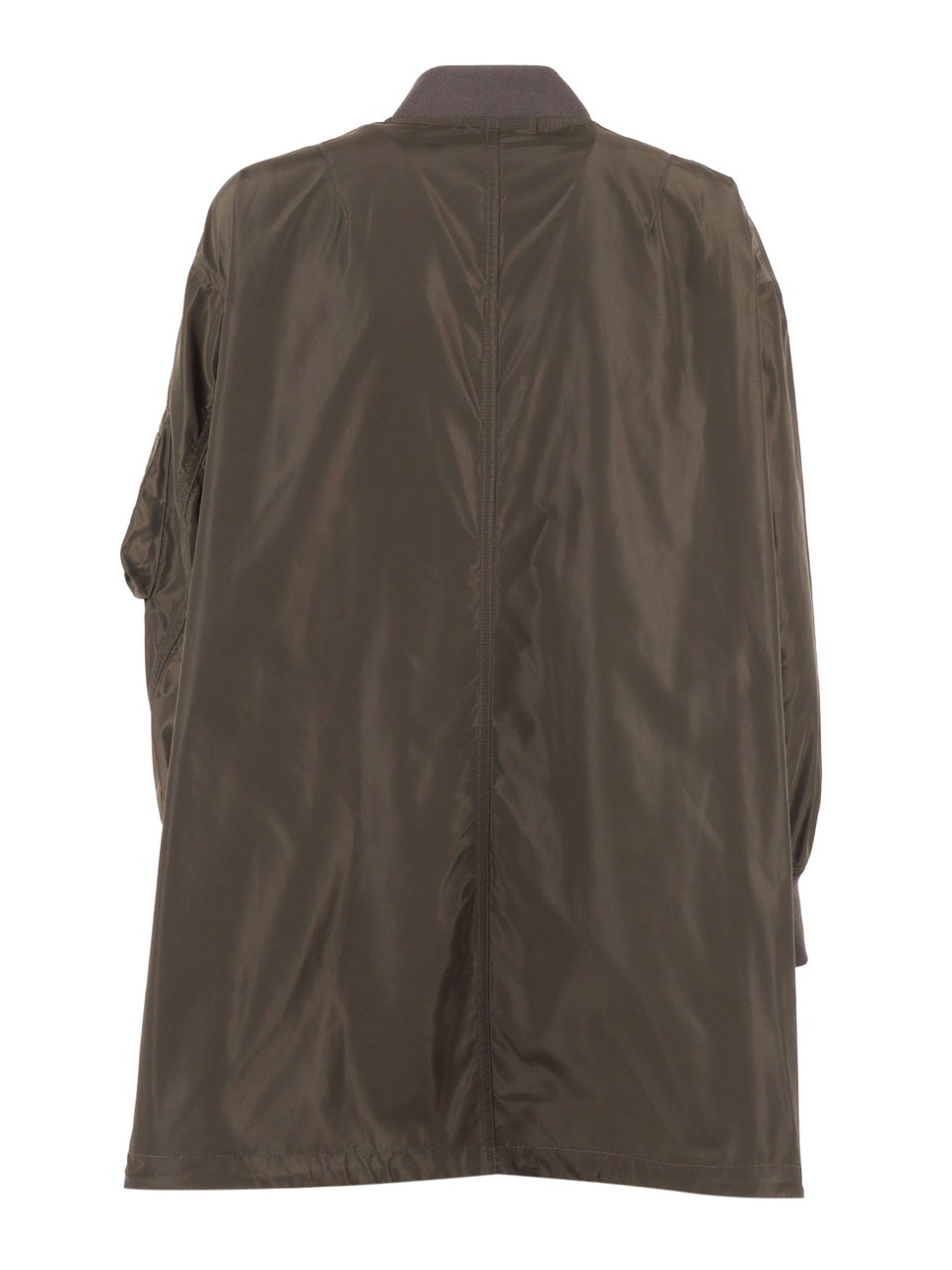 Aspesi Boxy Brown Ribbed Jacket Zwart