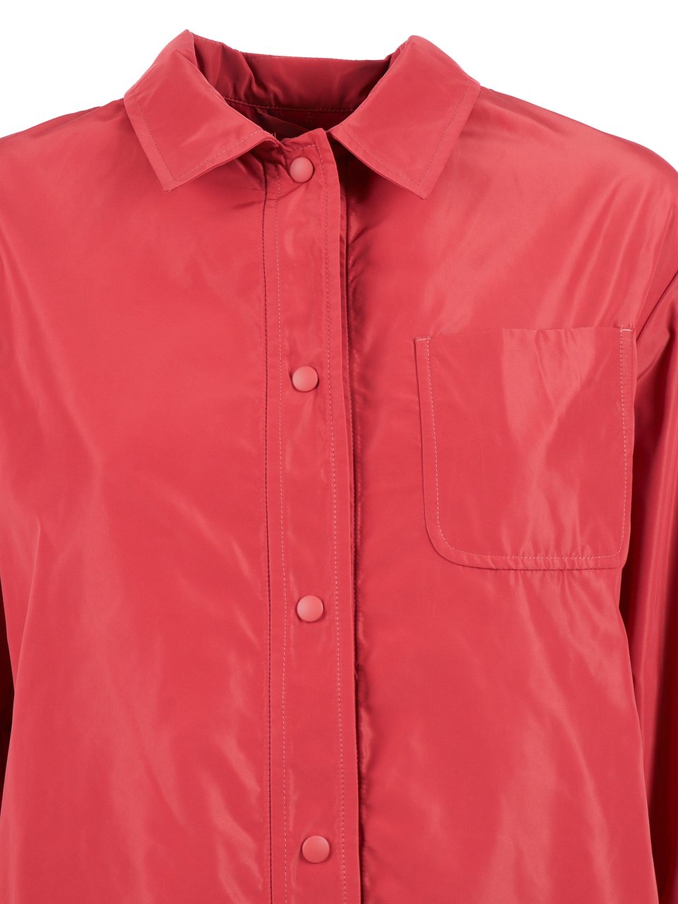 Aspesi Lightweight Polyester Classic Jacket Rood