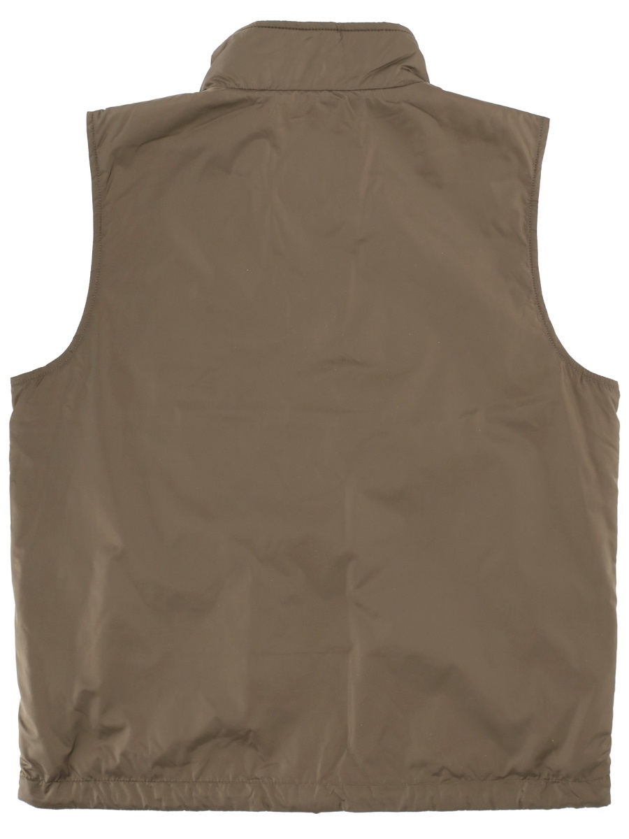 Aspesi Vernes Padded Polyamide Zippered Vest Grijs