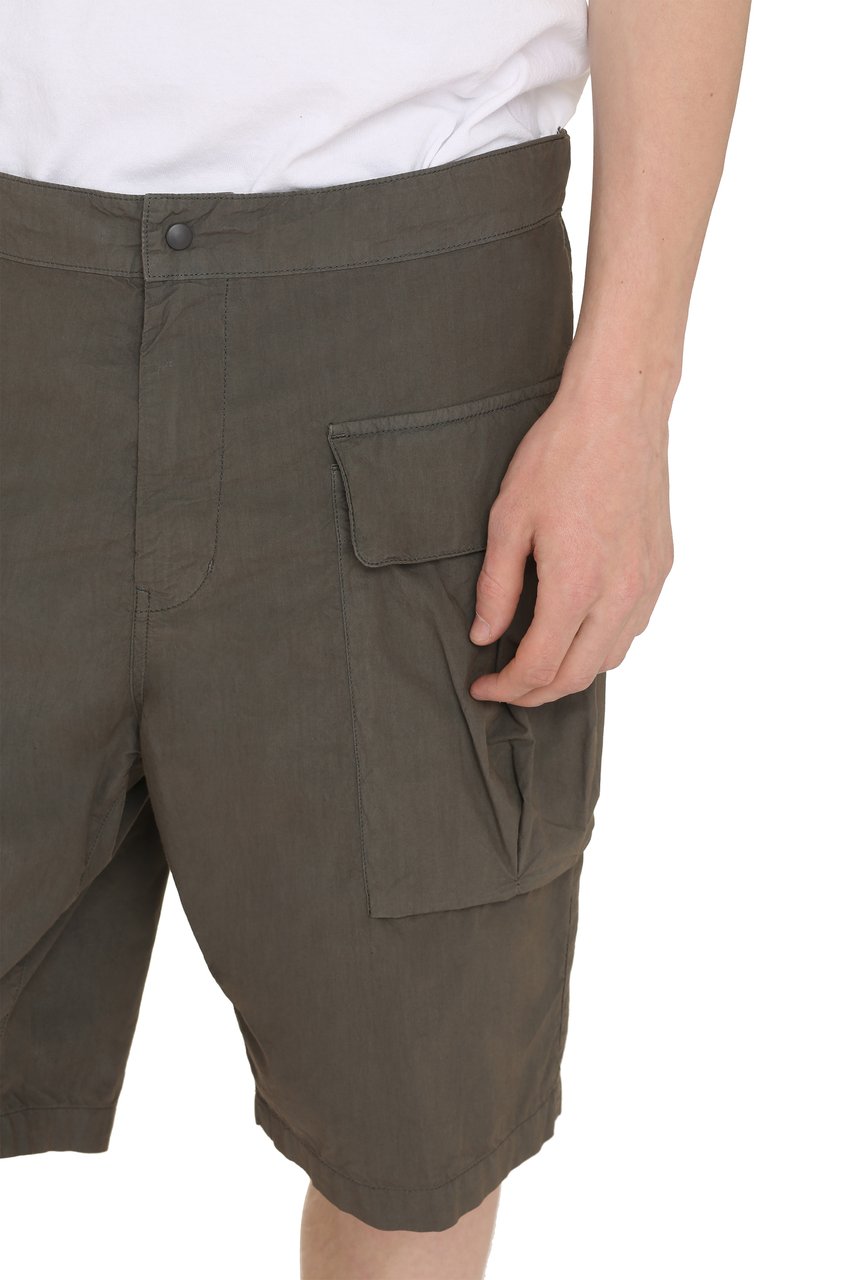 Aspesi Cotton cargo bermuda shorts Grijs