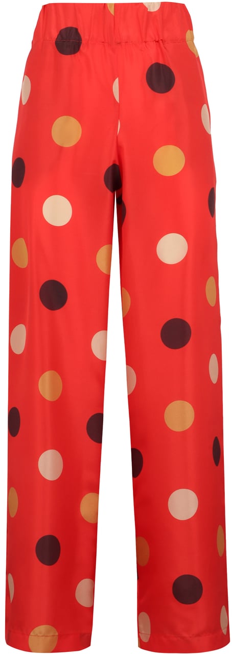Aspesi Printed silk pants Oranje