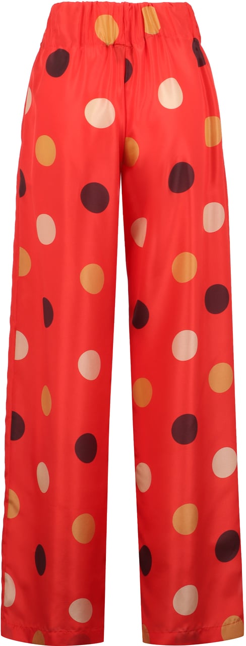 Aspesi Printed silk pants Oranje