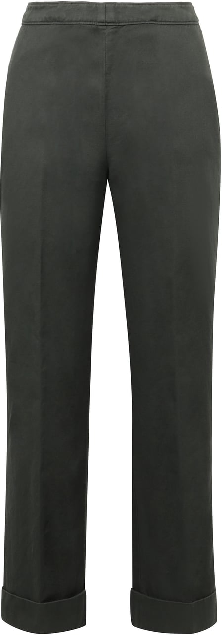 Aspesi Cotton-linen trousers Groen