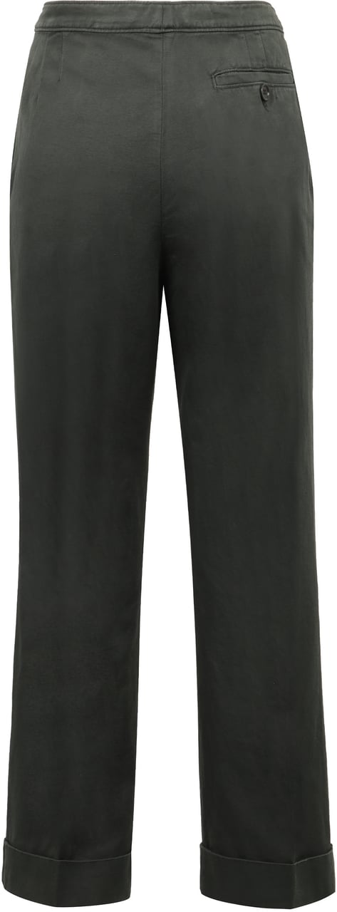Aspesi Cotton-linen trousers Groen