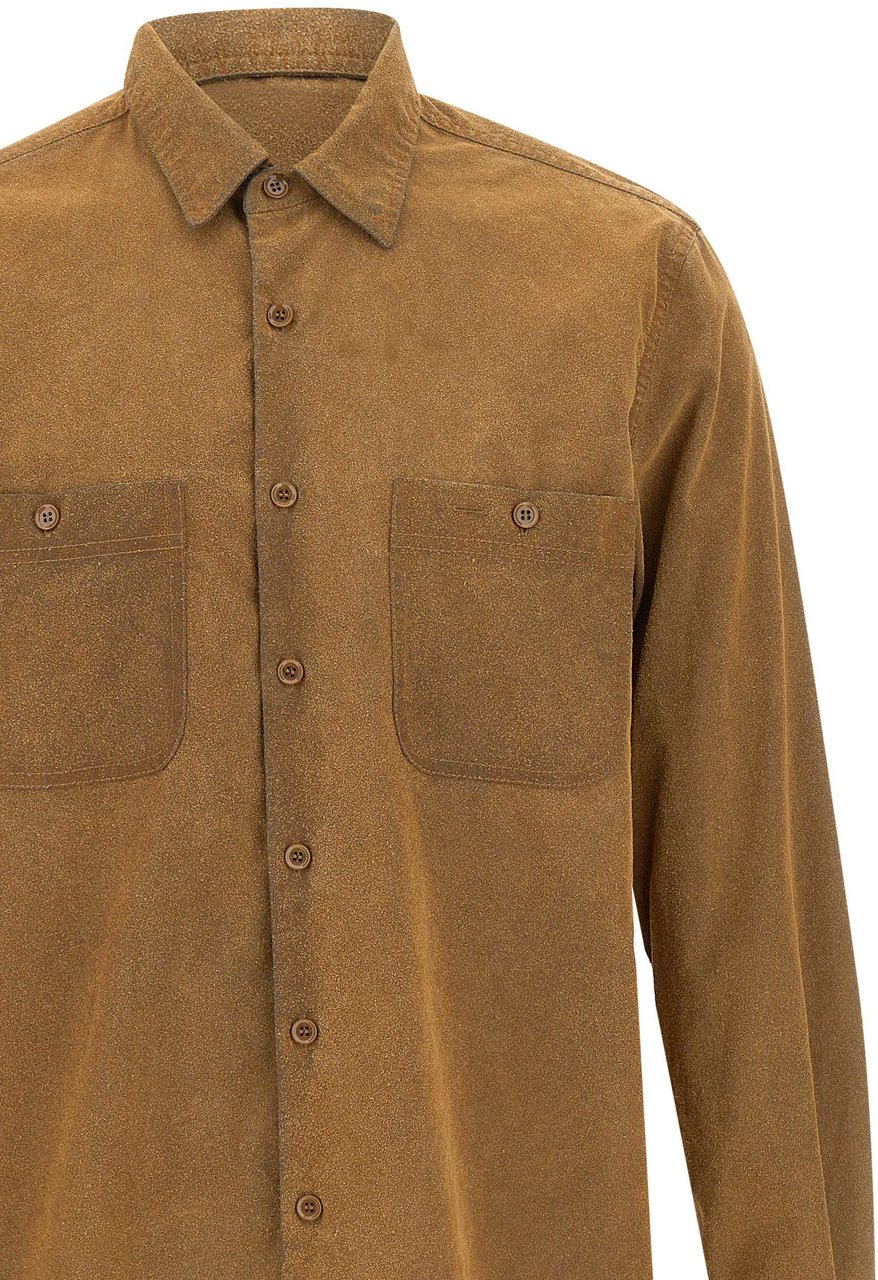 Aspesi Shirts Brown Beige