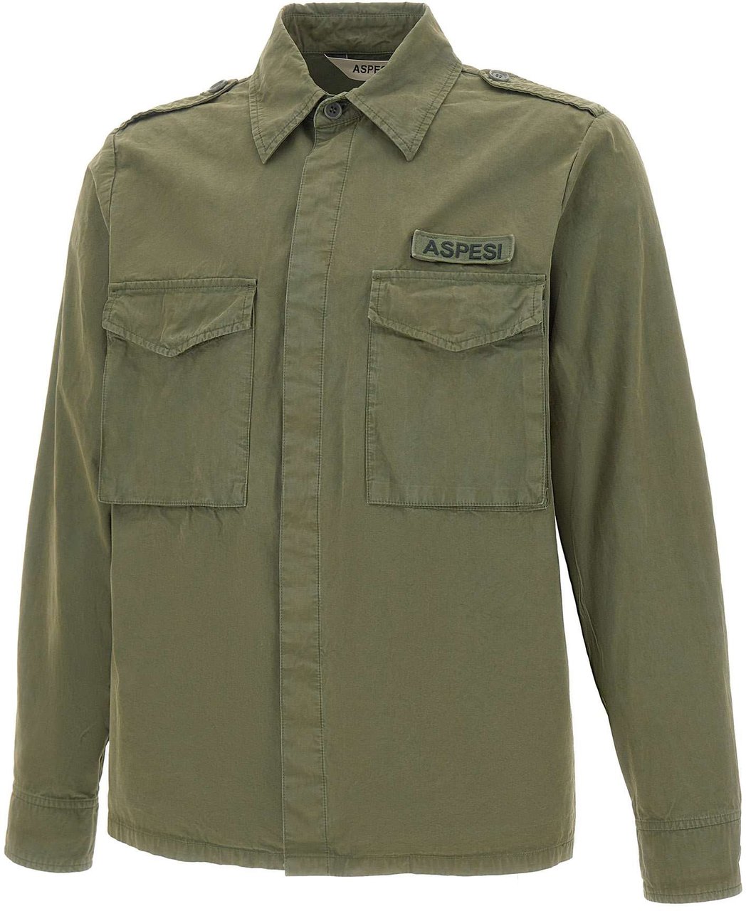 Aspesi Shirts Green Donkergroen