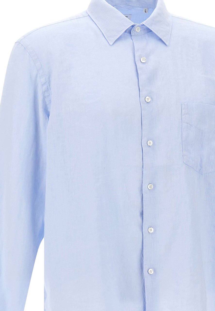 Aspesi Shirts Blue Lichtblauw