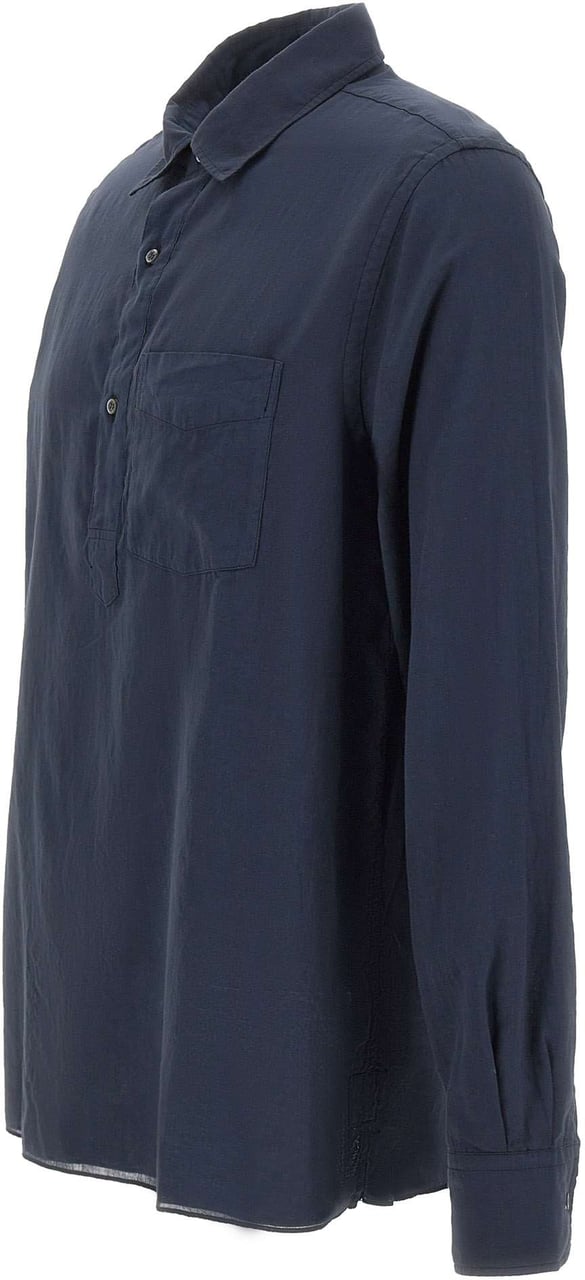 Aspesi Shirts Blue Navy