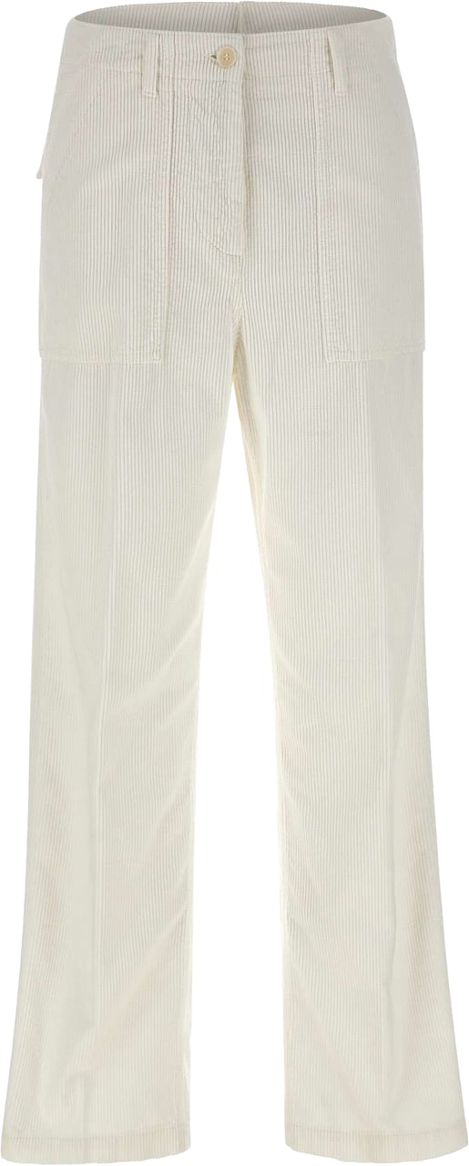 Aspesi Trousers White Wit