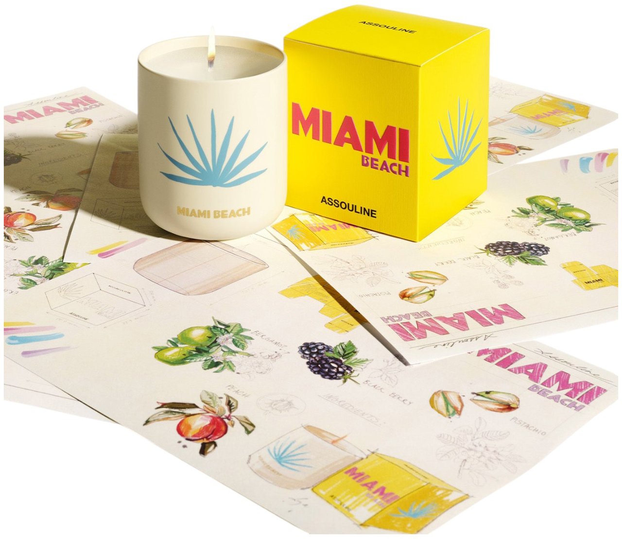 Assouline Geurkaarsen Geel Geel