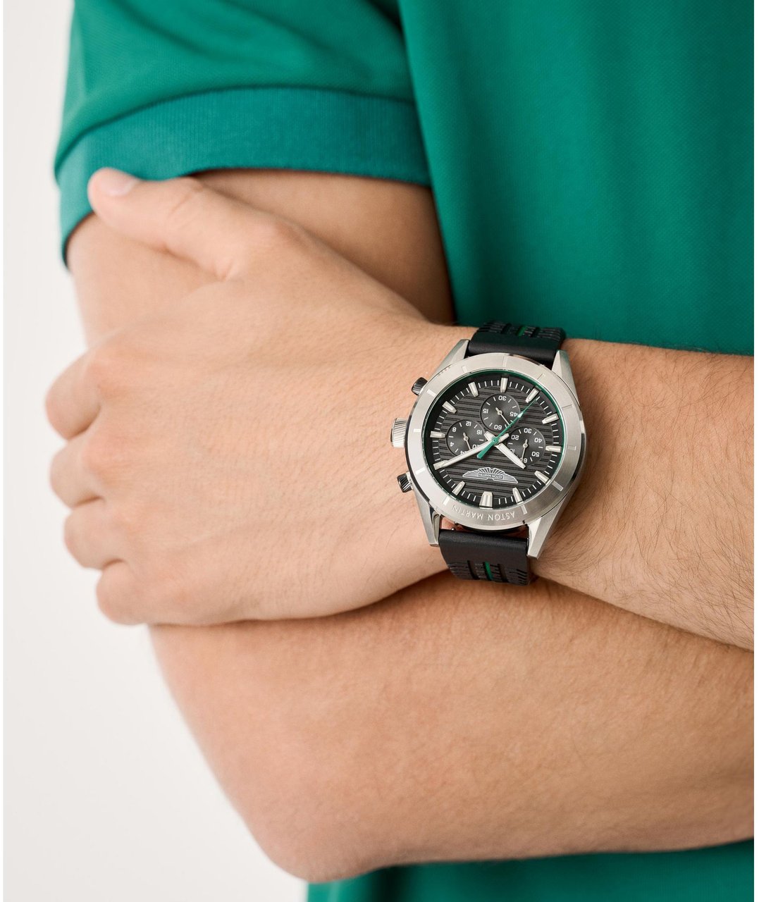 Aston Martin MTIB1F501 Icon Set chronograaf horloge 45 mm Zwart