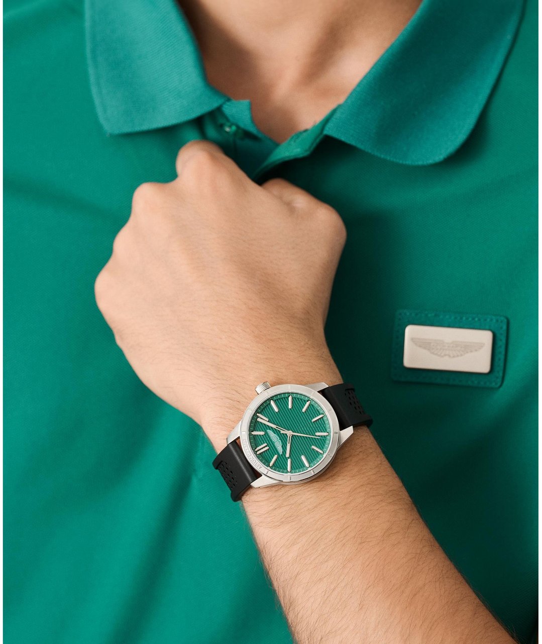 Aston Martin MTIH1F503 Icon racehorloge 38 mm Groen