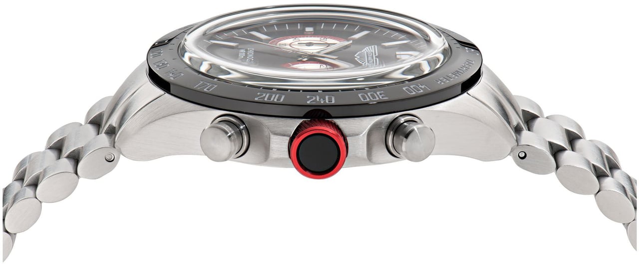 Aston Martin MTIS1F501 Icon chronograaf horloge 44 mm Zwart
