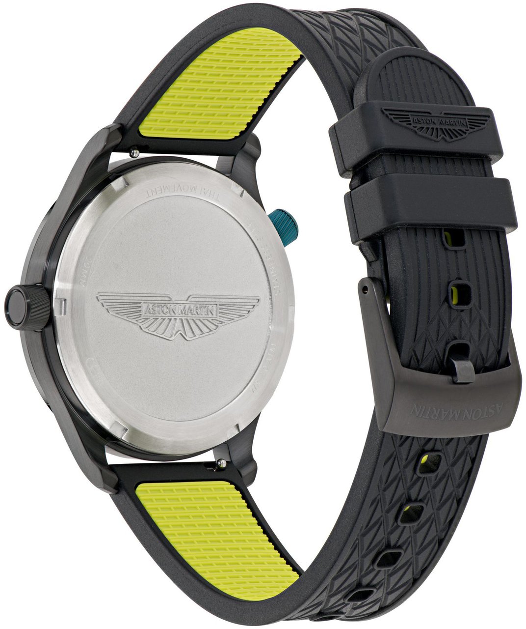 Aston Martin MTIZ1F501 Icon GMT racehorloge 41 mm Zwart