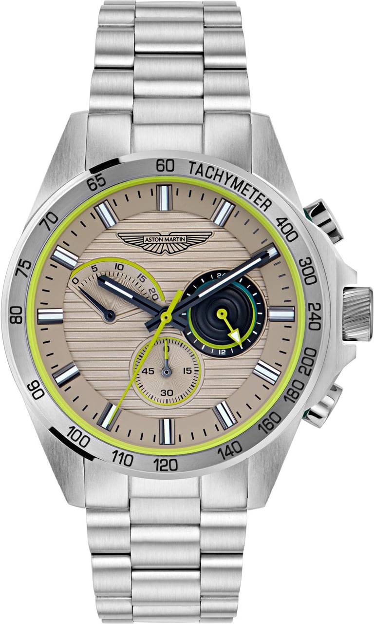 Aston Martin MTRH1F504 Thrill chronograaf horloge 44 mm Beige